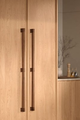 Hako Big 960 деревянная удлиненная ручка для мебели из ореха