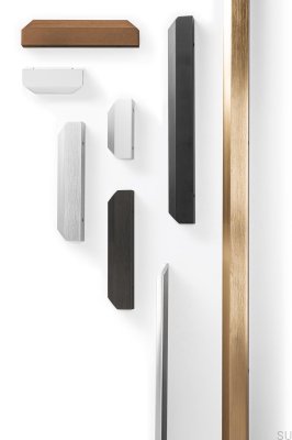 Ручка для мебели Vann 100 Edge, алюминий, матовый белый