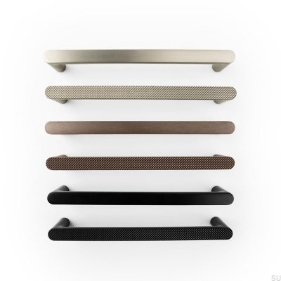 Vibe Plain 128 металлическая удлиненная мебельная ручка серебристая матовая