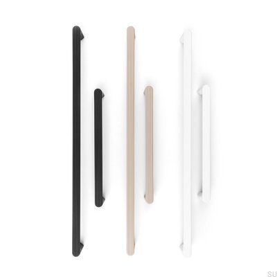 Aqua-Rama 160 Металлическая черная удлиненная мебельная ручка