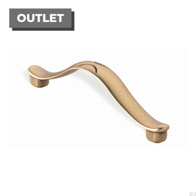 Ручка мебельная удлиненная 1197 96 Античное золото