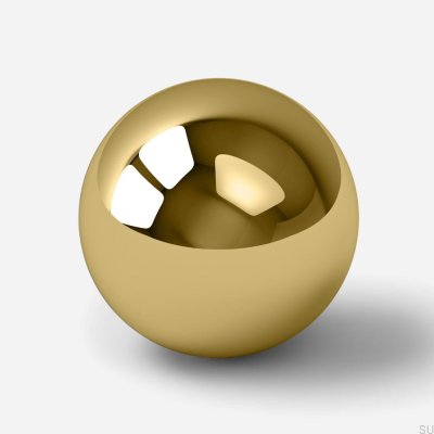 Мебельная ручка Odete L, полированная и лакированная латунь.