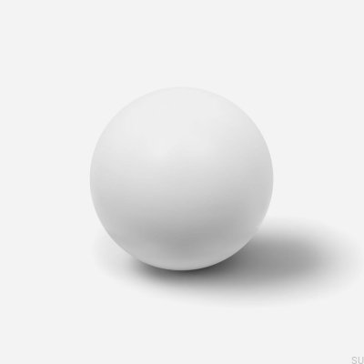 Мебельная ручка Odete M, латунь, белая лакированная