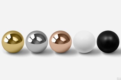 Мебельная ручка Odete M, латунь, белая лакированная