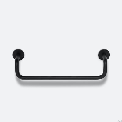 Ручка мебельная продолговатая Ava 128, черная латунь