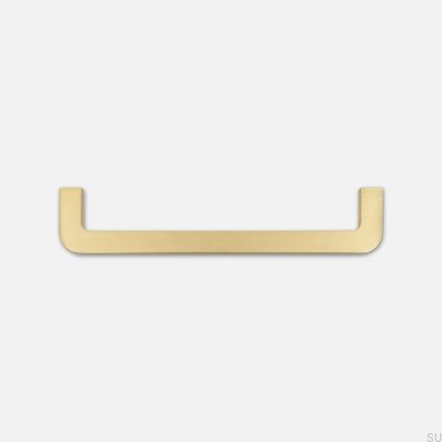 Ручка мебельная продольная Isa M 160 Матовая латунь