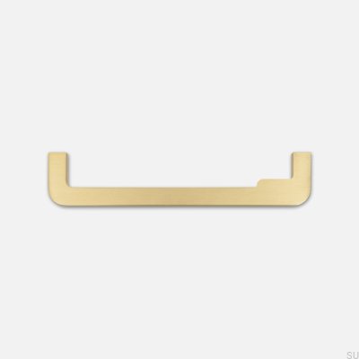 Ручка мебельная продольная Isa Wave 160 Brushed Brass