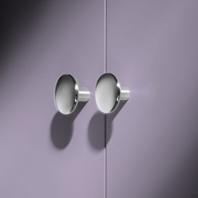 Мебельная ручка Celine M 35, латунь, серебро, хром