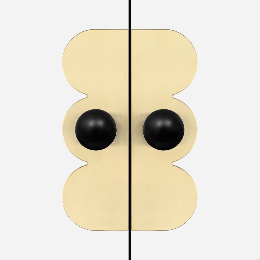 U.0.5.2 --Gałka-meblowa-z-podkładką-Odete-M-Pillow-Countess-Mosiężna-Czarna-ze-Złotym-Nielakierowanym-Szczotkowanym-(2 sztuki)-Open&Hide-Skandynawskie-Uchwyty_1