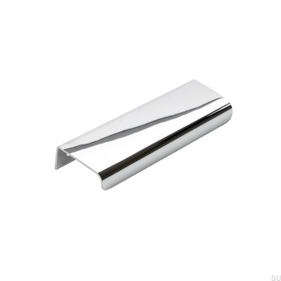 Ручка мебельная кромочная Lip 120 Silver Polished chrome