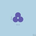 U.0.3.2--Gałka-meblowa-z-podkładką-Nena-Flower-X2-Mosiężna-Szczotkowana-Nielakierowana-(2-sztuki)-Open&Hide-Skandynawskie-Uchwyty_3