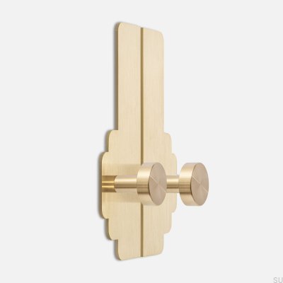 Мебельная ручка с основанием Nena Morocco X2 Brushed Brass Unlarnished (2 шт.)