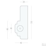 U.0.7.2--Gałka-meblowa-z-podkładką-Nena-Morocco-MX2-Mosiężna-Szczotkowana-Nielakierowana-(2-sztuki)-Open&Hide-Skandynawskie-Uchwyty_3