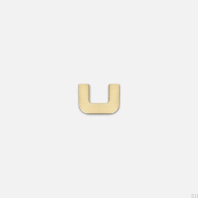  Ручка мебельная продолговатая Isa XS 32, матовая латунь, без лакировки