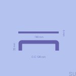 U.6.3--Uchwyt-meblowy-podłużny-Isa-128-Mosiężny-Szczotkowany-Nielakierowany-Open&Hide-Skandynawskie-Uchwyty_3