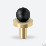 U.21.3.B--Gałka-meblowa-Pola-Mosiężna-Czarna-z-Mosiężną-Podkładką-Open&Hide-Skandynawskie-Uchwyty_1