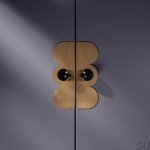 U.0.5.2.BLK --Gałka-meblowa-z-podkładką-Odete-M-Pillow-Countess-Mosiężna-Czarna-ze-Złotym-Nielakierowanym-Szczotkowanym-(2 sztuki)-Open&Hide-Skandynawskie-Uchwyty_3