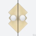 U.0.6.2.W --Gałka-meblowa-z-podkładką-Odete-M-Pillow-Queen-Mosiężna-Biała-ze-Złotym-Nielakierowanym-Szczotkowanym-(2 sztuki)-Open&Hide-Skandynawskie-Uchwyty_1