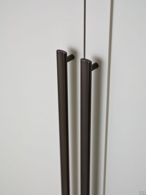 Ручка для мебели Bean 556, черный хром, матовая