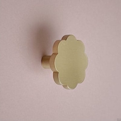 Настенная вешалка для цветов Marbelo 08, матовая латунь, без лака