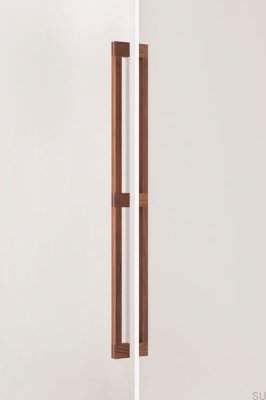 Hako Big 960 деревянная ореховая двухсторонняя удлиненная мебельная ручка