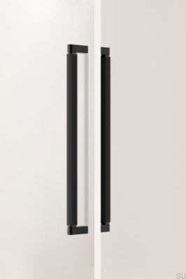 Brooklyn Big 448 Алюминиевая двухсторонняя удлиненная мебельная ручка, черная матовая