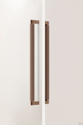 Brooklyn Big 448 Алюминиевая коричневая матовая двухсторонняя удлиненная мебельная ручка