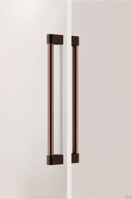 Casey Big 416 Двусторонняя удлиненная мебельная ручка, алюминий, матово-коричневый цвет