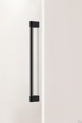 Casey Big 416 Алюминиевая черная титановая полированная удлиненная мебельная ручка