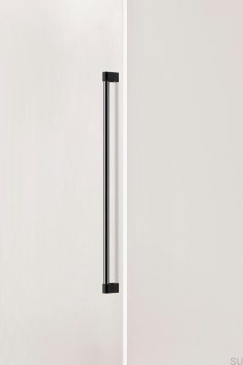 Casey Big 736 Удлиненная ручка для мебели Алюминий Черный Титан Полированный