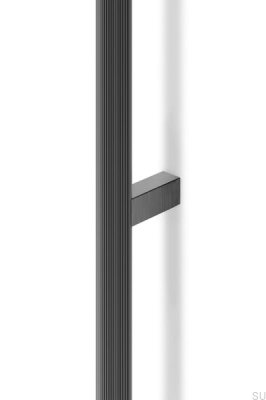 Ручка для мебели Brooklyn 1056 из алюминия и черного титана, удлиненная