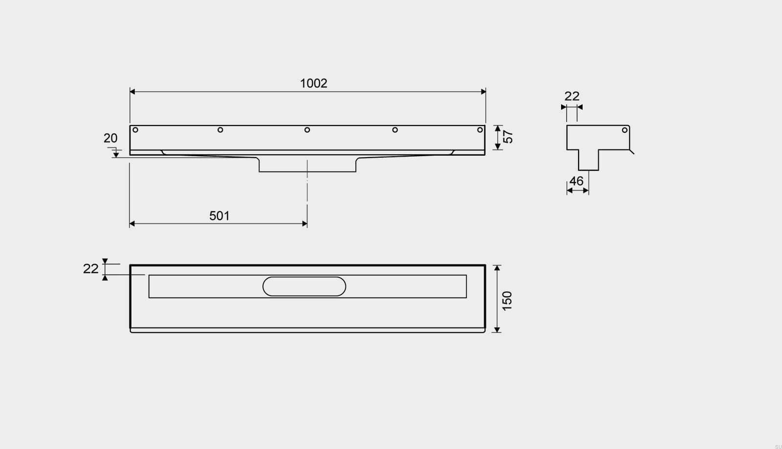 10011000--Odpływ-liniowy-1001-1000-3-kołnierzowy-Przyścienny-Stalowy-Unidrain-Skandynawskie-Uchwyty_2