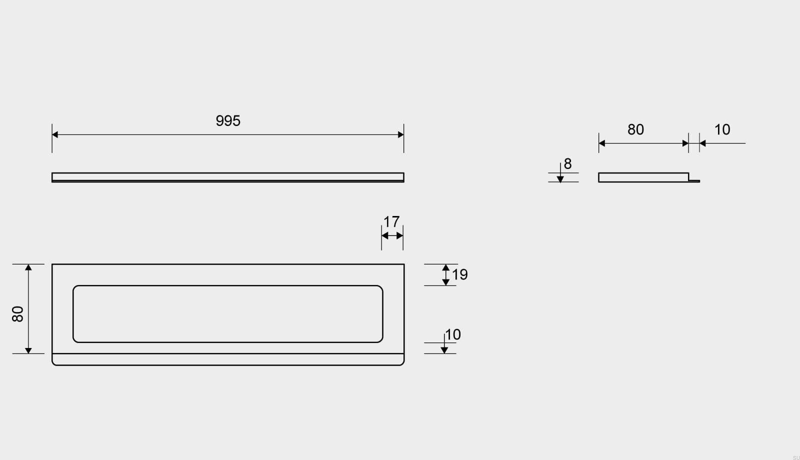 15001008--Ramka-odpływu-ClassicLine-995-8-Stalowa-Szczotkowana-Unidrain-Skandynawskie-Uchwyty_3