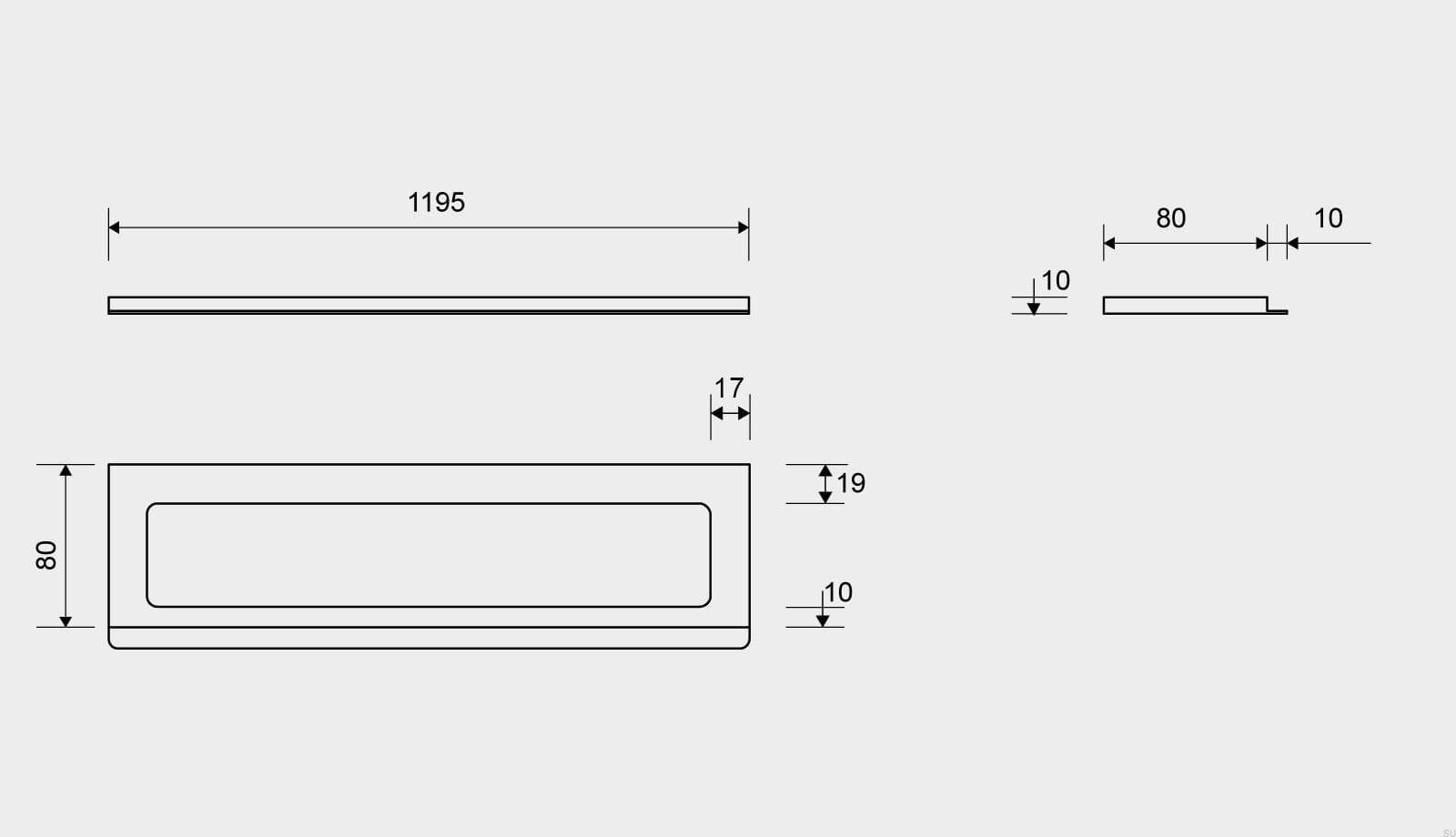 15001210--Ramka-odpływu-ClassicLine-1195-10-Stalowa-Szczotkowana-Unidrain-Skandynawskie-Uchwyty_3