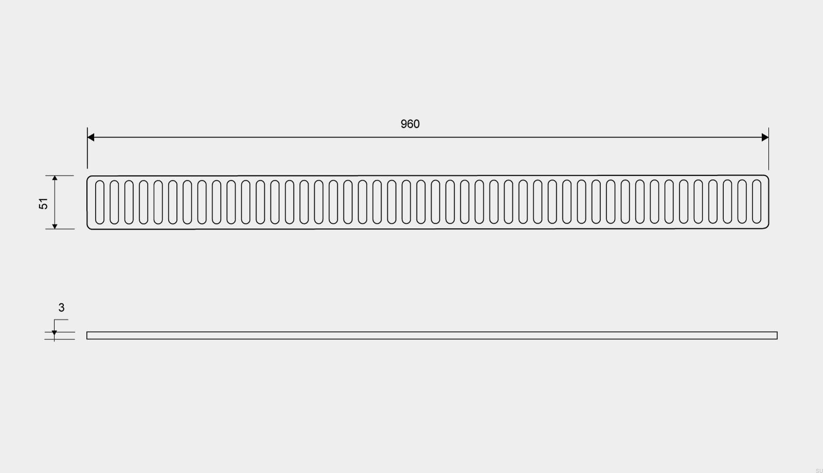 16021000--Ruszt-do-odpływu-ClassicLine-Column-960-Stalowy-Szczotkowany-Unidrain-Skandynawskie-Uchwyty_2