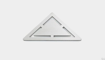 Угловая решетка для слива ClassicLine Anniversario, матовая сталь