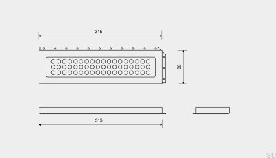 Полка для душа ClassicLine Classic Матовая сталь