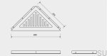 28500202--Półka-prysznicowa-narożna-trójkątna-ClassicLine-Column-Stalowa-Szczotkowana-Unidrain-Skandynawskie-Uchwyty_2