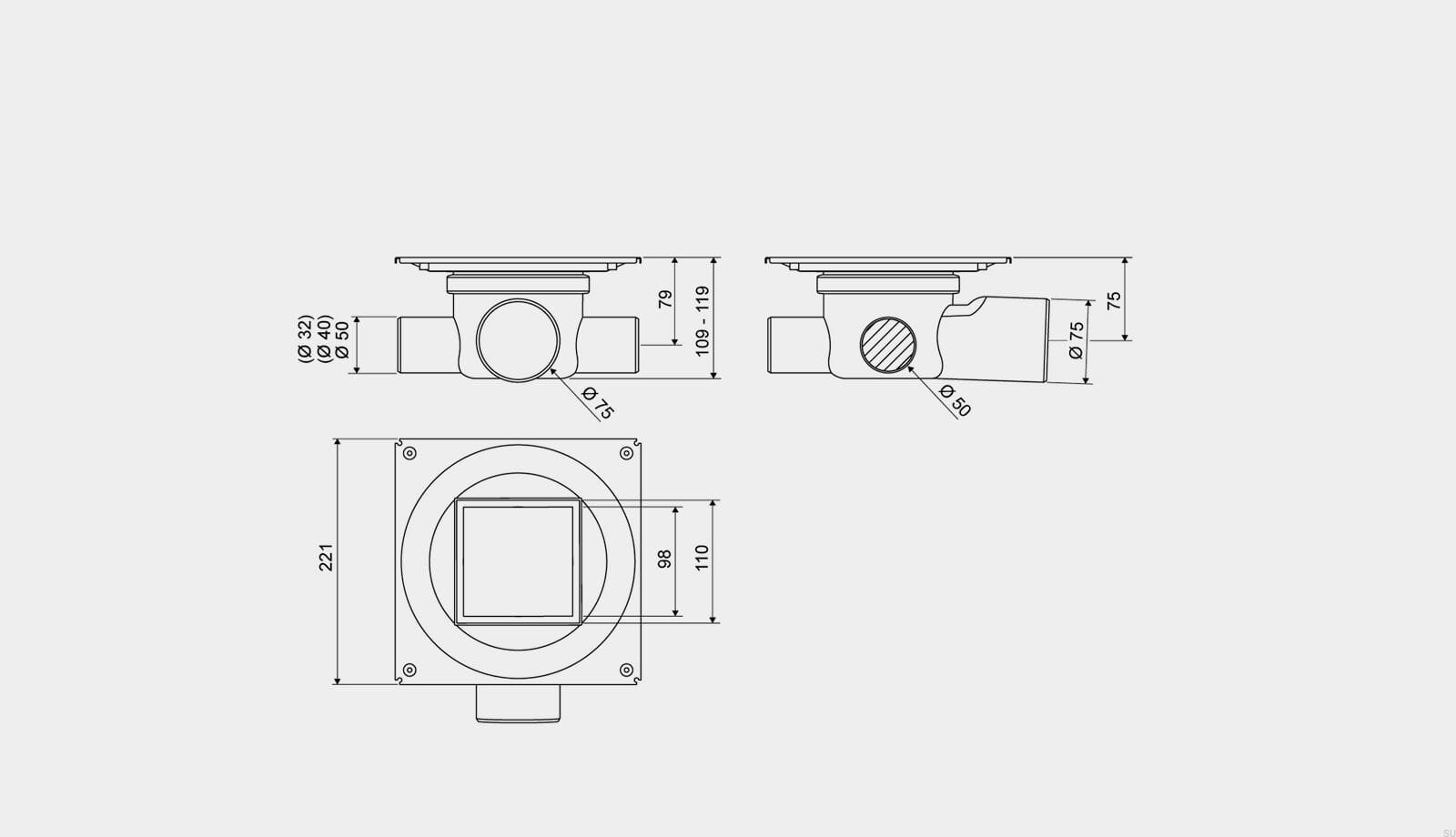 80210075--Zestaw-odpływowy-kwadratowy-HighLine-Custom-z-poziomym-wylotem-75-mm-i-bocznymi-przyłączami-Unidrain-Skandynawskie-Uchwyty_3