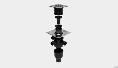 ClassicLine Column квадратный сливной гарнитур с вертикальным выпуском 75 мм и боковыми подключениями