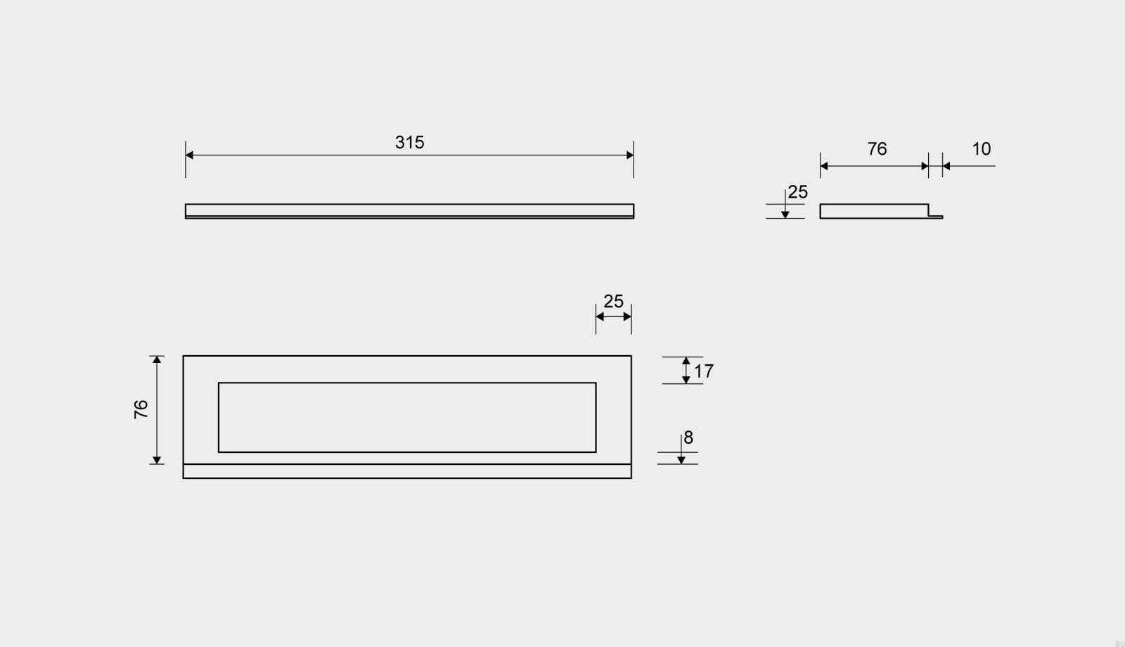 19100325--Ramka-odpływu-HighLine-315-25-Stalowa-Szczotkowana-Unidrain-Skandynawskie-Uchwyty_3