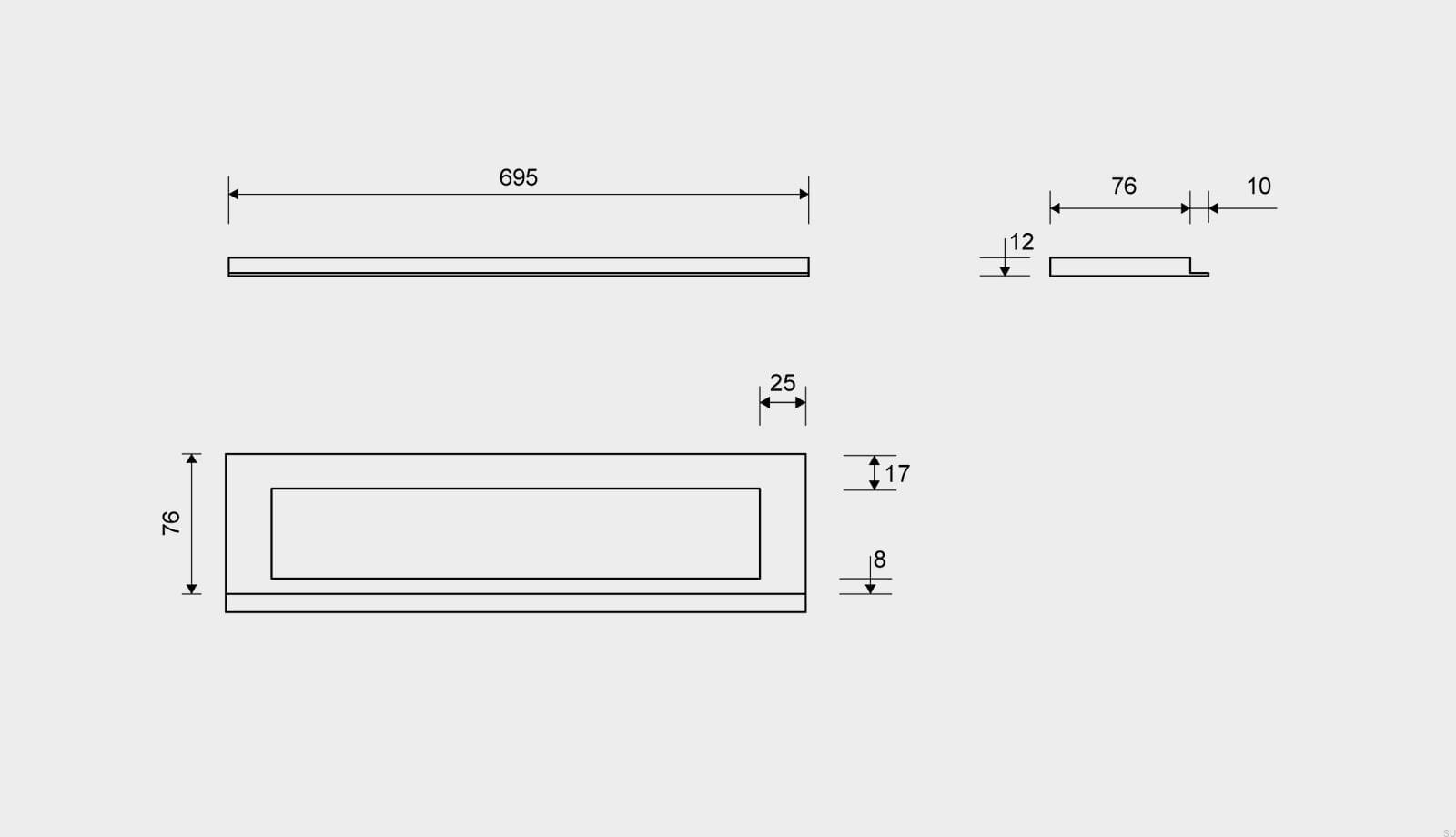 19100712--Ramka-odpływu-HighLine-695-12-Stalowa-Szczotkowana-Unidrain-Skandynawskie-Uchwyty_3