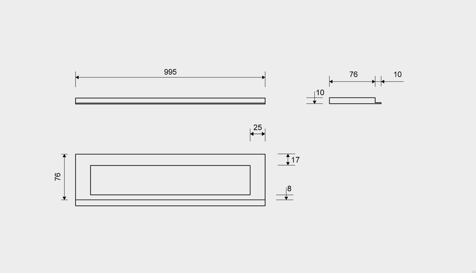 19101010--Ramka-odpływu-HighLine-995-10-Stalowa-Szczotkowana-Unidrain-Skandynawskie-Uchwyty_3