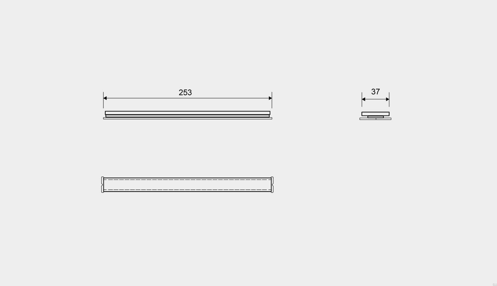 19500300--Panel-do-odpływu-liniowego-HighLine-Custom-253-Stalowy-Szczotkowany-Unidrain-Skandynawskie-Uchwyty_2