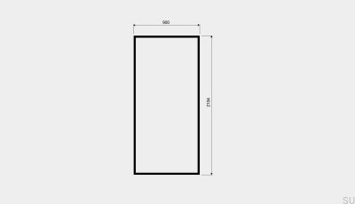 Душевое стекло с черной рамой GlassLine 900