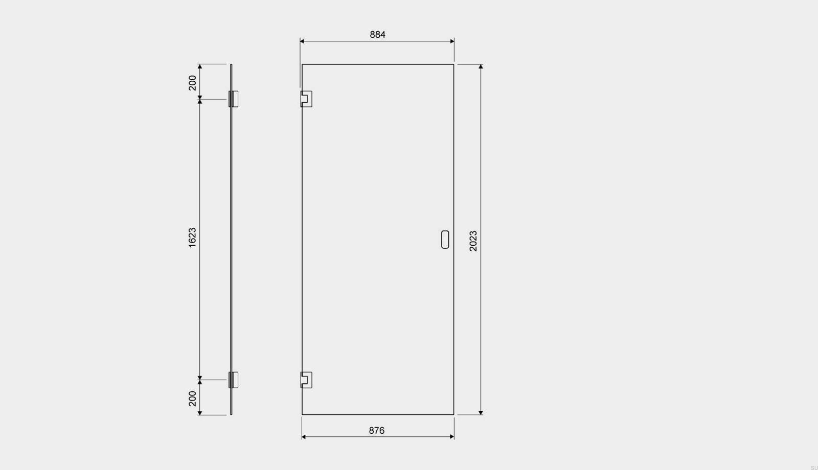 54000900--Drzwi-prysznicowe-GlassLine-900-Unidrain-Skandynawskie-Uchwyty_2