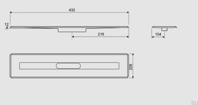 Линейный слив 3004 300 Отдельно стоящий стальной