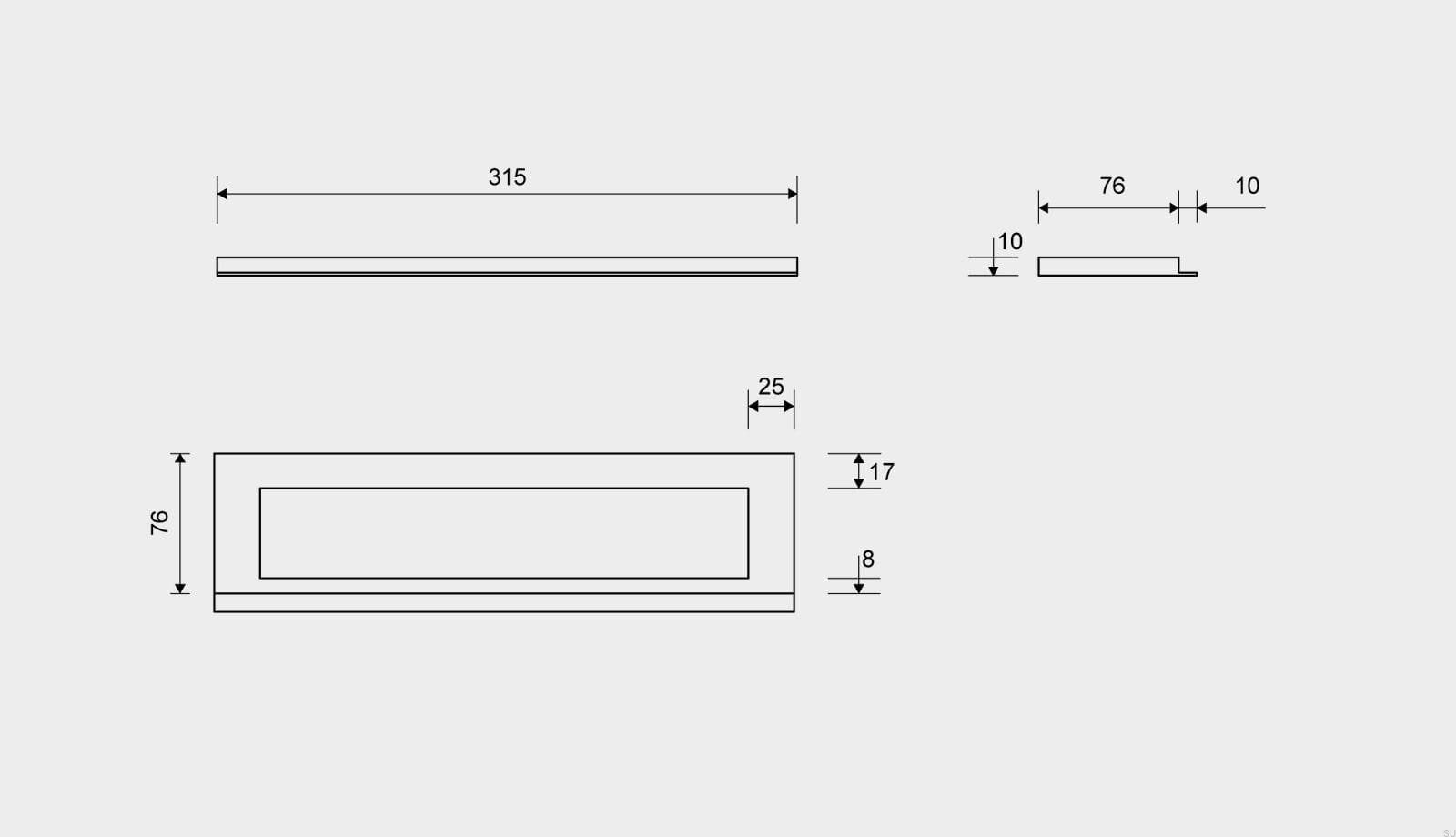 19170310--Ramka-odpływu-Highline-315-10-Stalowa-Czarna-PVD-Unidrain-Skandynawskie-Uchwyty_3