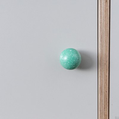 Ручка мебельная деревянная Ren Melange Light Green & White 35, Бук