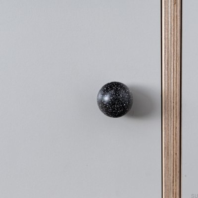 Мебельная ручка Ren Melange Black & White 35 Wooden Beech